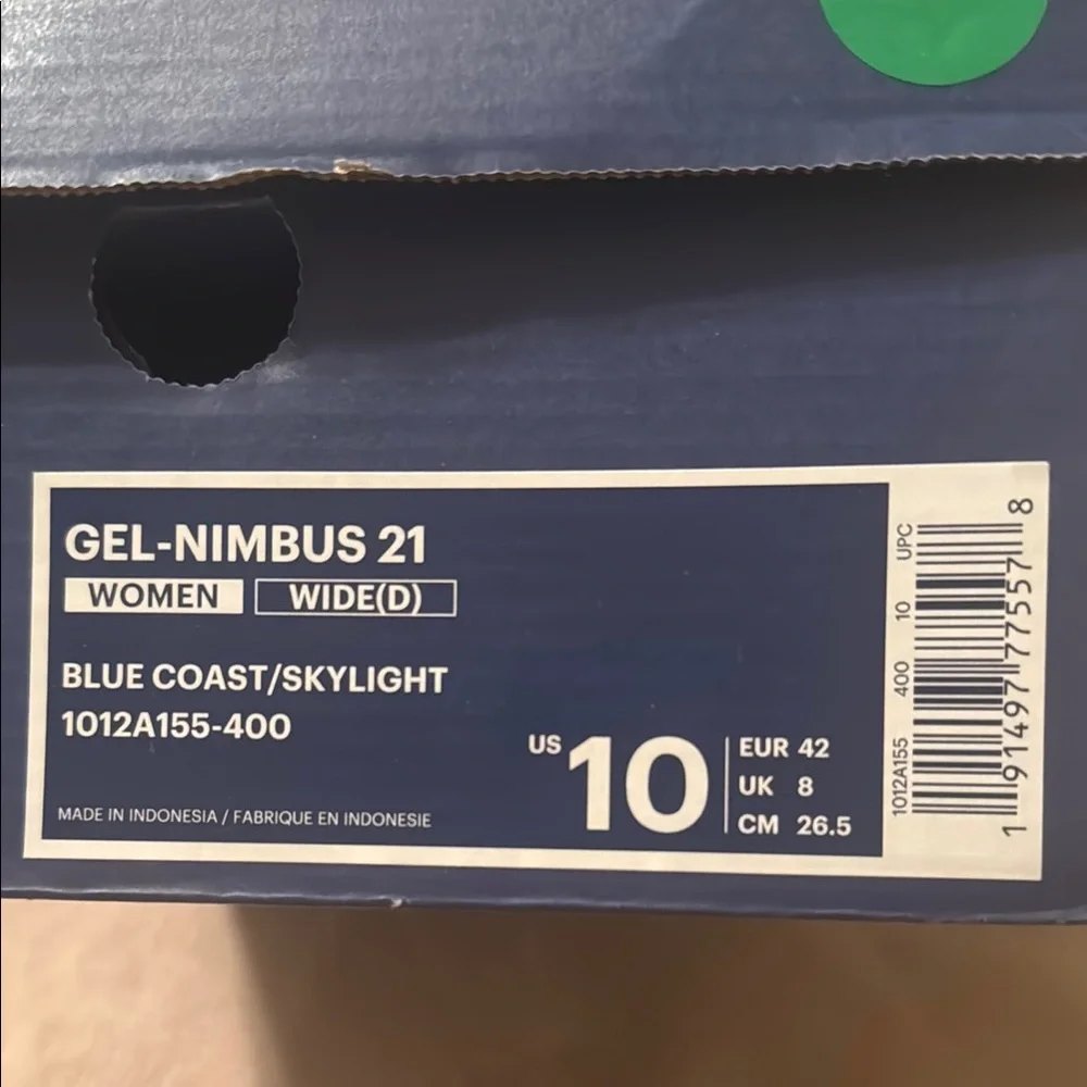 Asics Blue and Orange Athletic Shoes Modern Performance - Picture 6 of 6